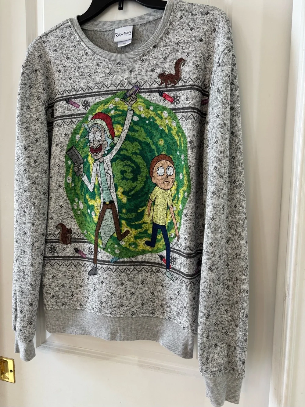 Rick and Morty Graphic Crewneck Sweatshirt - Grey